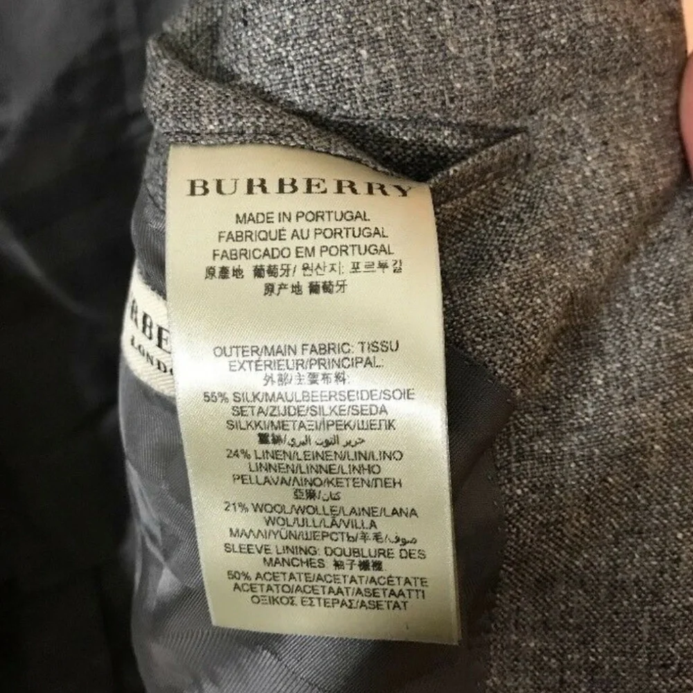 NWT $995 Burberry London Wool Herringbone‎ Sportcoat Jacket [SZ 56R ]